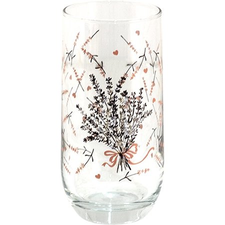 CLAYRE & EEF Waterglas, 280ml, Glas Lavendel