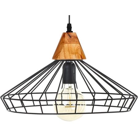 ATMOSPHERA Hanglamp 'Ben' - Zwart Metaal, D.38 cm