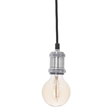 ATMOSPHERA Metalen Hanglamp, Zilverkleurig, D.5 cm