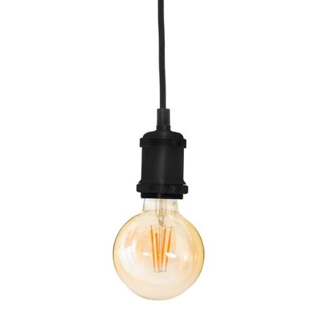 ATMOSPHERA Metalen Hanglamp, Zwart, D.5 cm