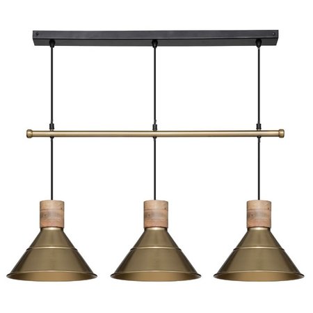 ATMOSPHERA Hanglamp 'Bota' - Goudkleurig, L.80 cm