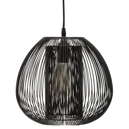 ATMOSPHERA Hanglamp 'Noda' - Zwart Metaal, D.28 cm