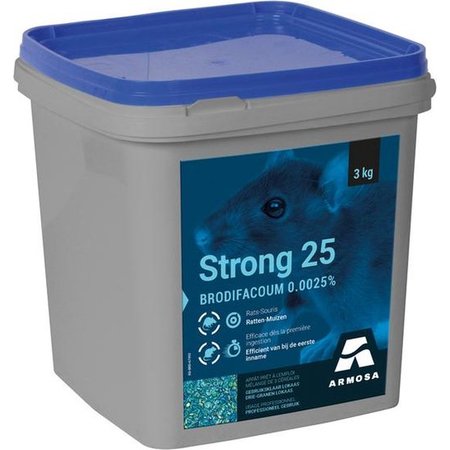 ARMOSA Strong 25 Graan tegen Ratten, 3 kg