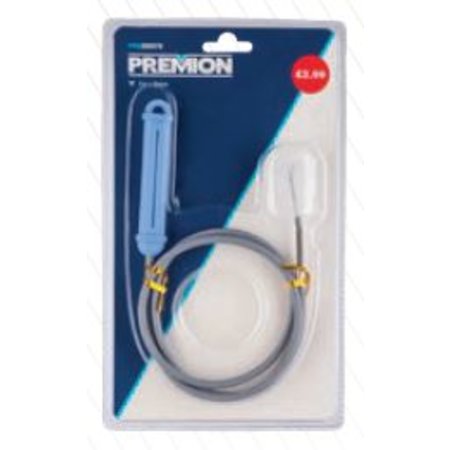 PREMION Afvoerontstopper met Borstel, 1m x 6 mm, PRE000078