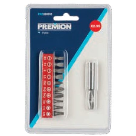 PREMION CR-V Bits, Set 12 Stuks