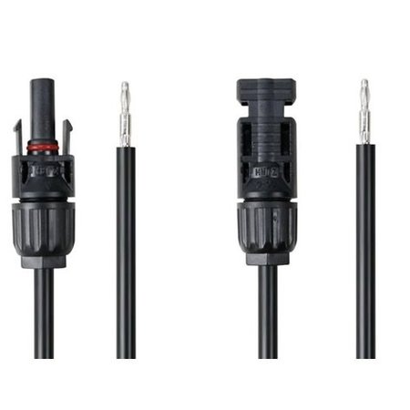 PEREL Ingangskabel Met Connector voor Zonnepanelen, 2 Stuks, 3m