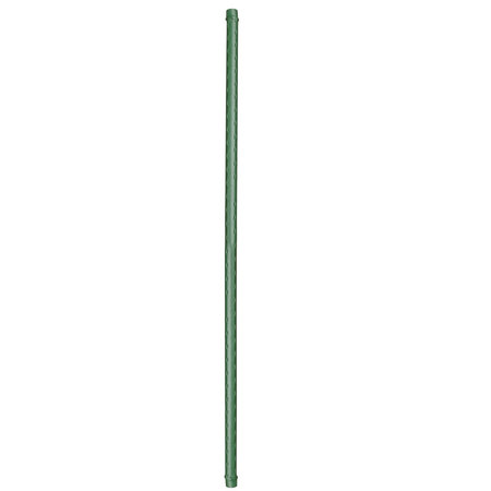 NATURE Kunststof Plantenstok Groen, Geribbeld - H120 cm x Ø11 mm