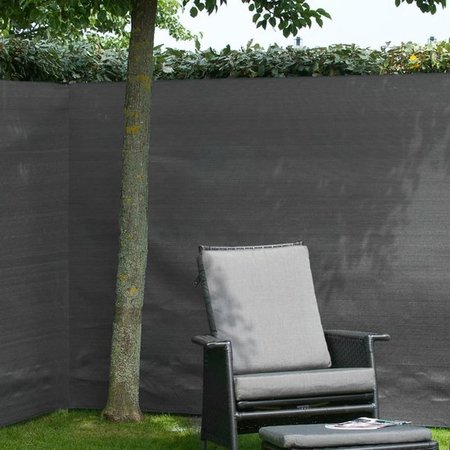 NATURE Schermgaas 95% met Bevestigingset - Antraciet - 1.5m x 5m