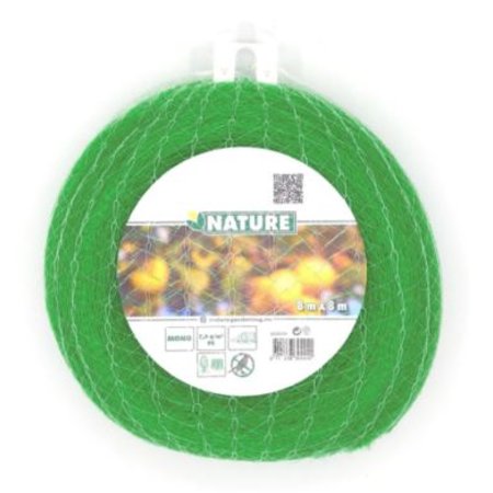 NATURE Mono Anti-Vogelnet, 6x6mm, Groen, 8m x 8m