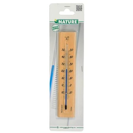 NATURE Muurthermometer Bamboe, 19cm