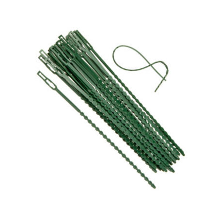 NATURE Bindband Rattenstaartsluiting, 11,5cm Groen, 70 Stuks