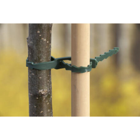 NATURE Bindband Rattenstaartsluiting, 11,5cm Groen, 70 Stuks