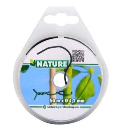 NATURE Binddraad Metaal Geplastificeerd Groen, 50m - Ø 1,2mm