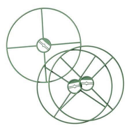 NATURE Plantensteunen Rond, Groen - Ø30 cm - 3 Stuks