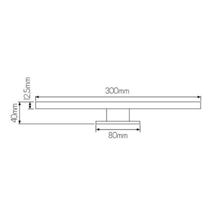 FANTASIA Evia Spiegellamp Ip44 Smd2835 Led 5W 350Lm 2700K