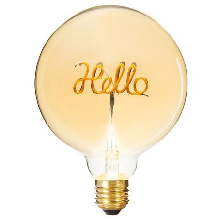 ATMOSPHERA LED-Woordlamp 'Hello' - Amber D.13 cm, E27