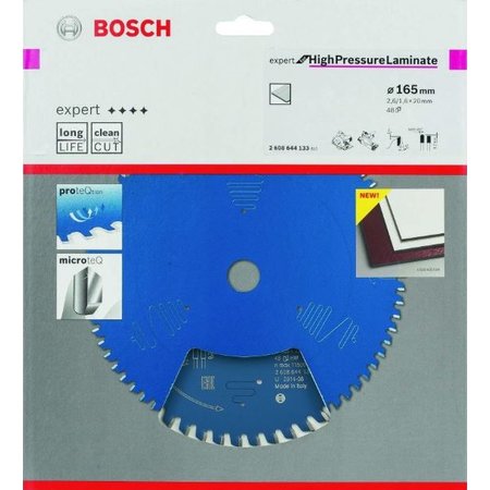 BOSCH Cirkelzaagblad Expert High Pressure Laminate 165x20x2.6/1.6x48T