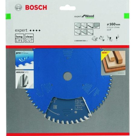 BOSCH Cirkelzaagblad Expert Wood 160x20x2,2/1,6x48T