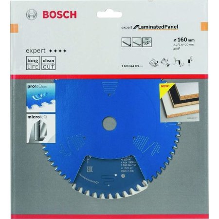 BOSCH Cirkelzaagblad Expert Laminated Panel 160x20x2.2/1.6x48T