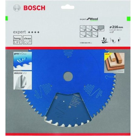 BOSCH Cirkelzaagblad Expert Wood 216x30x2,4/1,8x40T