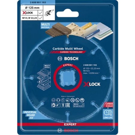 BOSCH Expert Carbide Multi Wheel X-LOCK Doorslijpschijf - 125mm, 22,23mm