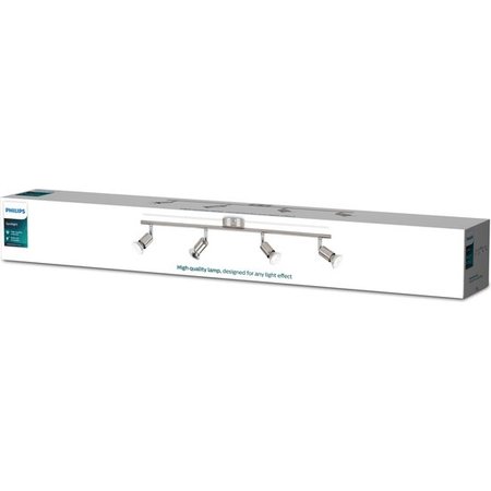 PHILIPS Essentials Limbali Balkspot, GU10, 4x50W, Mat Chroom