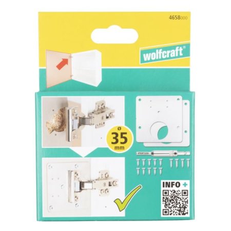 WOLFCRAFT Reparatieset voor Potscharnieren, Deurzijde