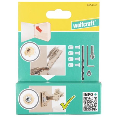 WOLFCRAFT Reparatieset voor Potscharnieren, Zijwand