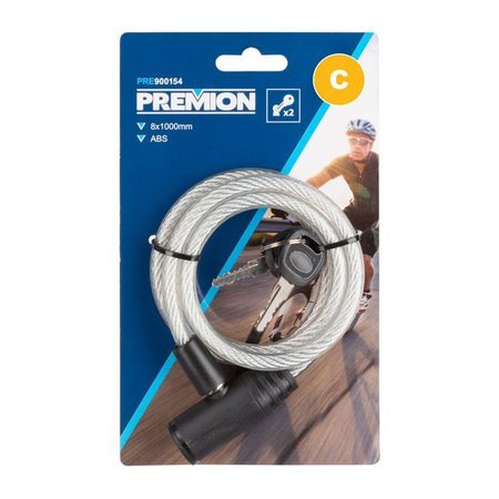 PREMION Spiraal-Fietsslot, 1mx8mm, PRE900154