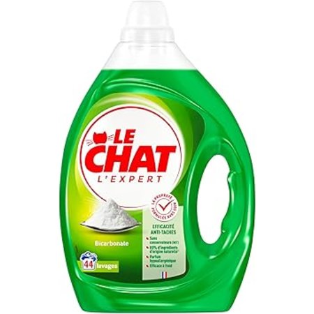 LE CHAT Wasmiddel Vloeistof Expert Bicarbonaat, 1.62L