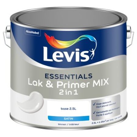 LEVIS Essentials Lak & Primer Base Clear, Satin, 2.325 l