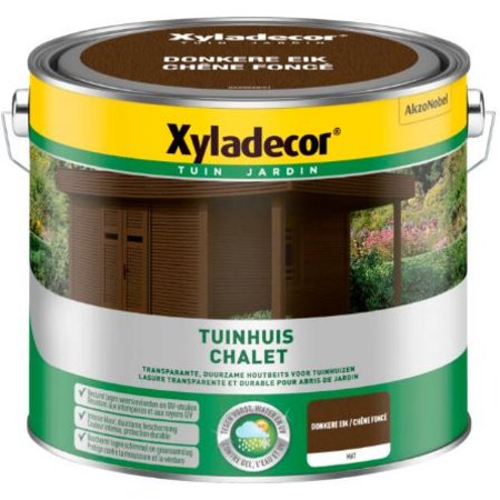 XYLADECOR Houtbeits Tuinhuis - 2.5l - Donkere Eik