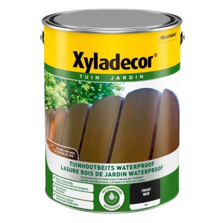 XYLADECOR Houtbeits Tuinhout Waterproof, Mat - 5l - Zwart