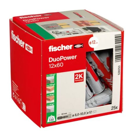 FISCHER DuoPower 12x86, 25 Stuks