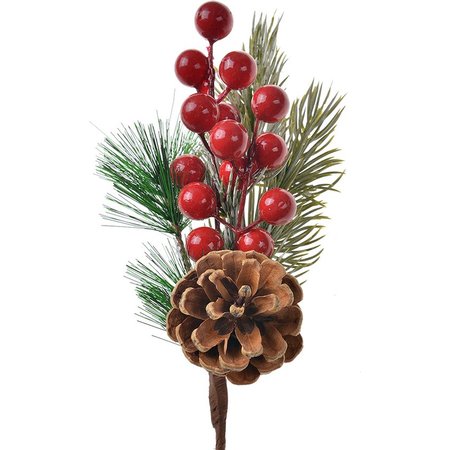 CLAYRE & EEF Decoratie Tak, Kerstdecoratie, 25cm