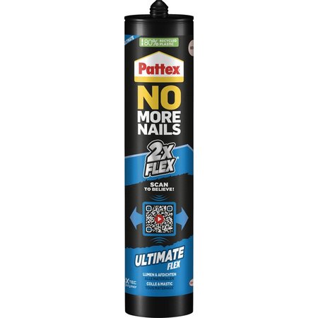 PATTEX No More Nails Ultimate Flex Montagelijm, 390 g, Beige