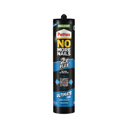 PATTEX No More Nails Ultimate Flex Montagelijm, 390 g, Transparant