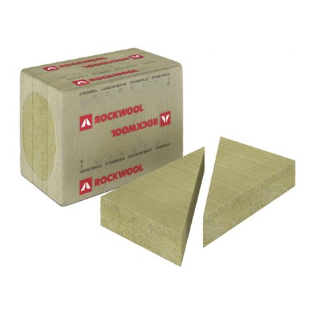 ROCKWOOL Halfharde Rotswolplaat Rockroof Delta, 10cm, 80x50cm, 2.4m²