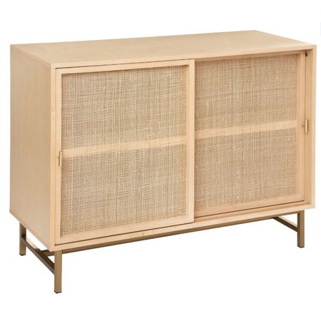 ATMOSPHERA Dressoir "Rayo" - 2-Deurs Rotan Riet - 100x79cm