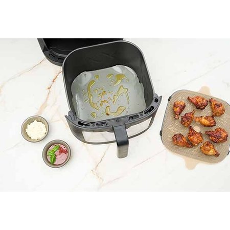 NOSTIK Silicone Beschermfolie Airfryer, Vierkant 24x24cm