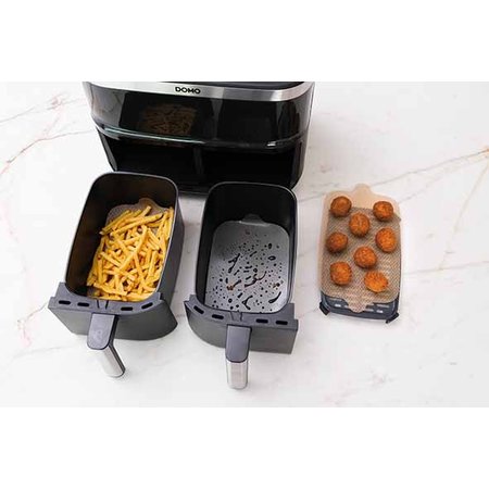 NOSTIK Silicone Beschermfolie Dubbele Airfryer, 14x25cm