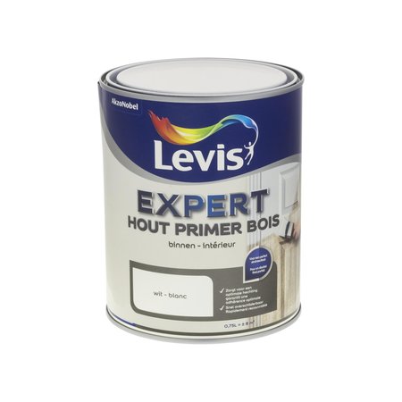 Levis Expert Hout Primer Binnen Wit 750ml