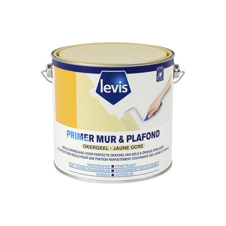 Levis Primer Mur & Plafond Okergeel 2,5L