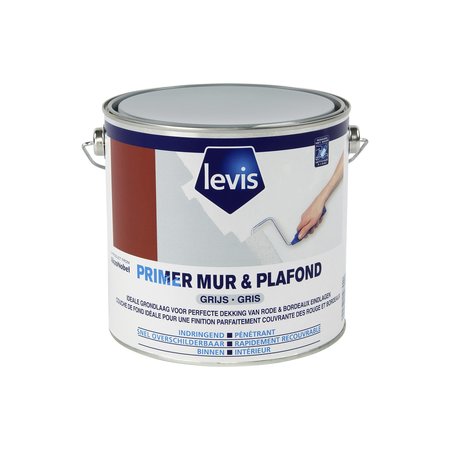 Levis Primer Mur & Plafond Grijs 2,5L