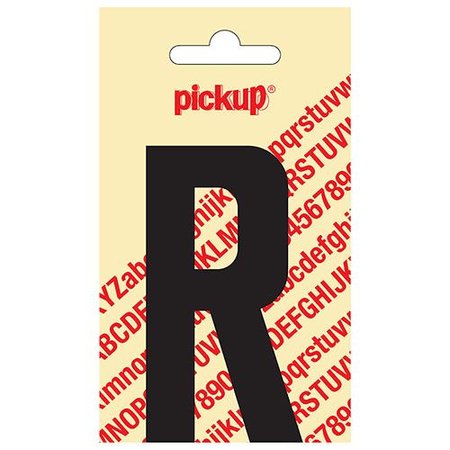 Pickup Plakletter R 90mm Zwart