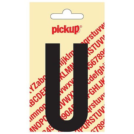 Pickup Plakletter U 90mm Zwart