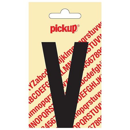 Pickup Plakletter V 90mm Zwart