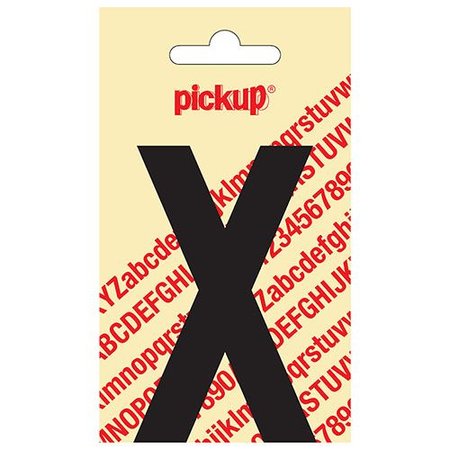 Pickup Plakletter X 90mm Zwart