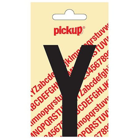 Pickup Plakletter Y 90mm Zwart