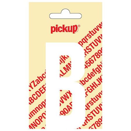 Pickup Plakletter B 90mm Wit